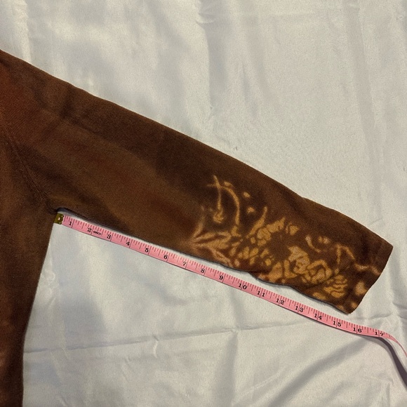 J.Jill Brown Tie-Dye Cardigan - SIZE LARGE (PETITE) - Picture 8 of 9